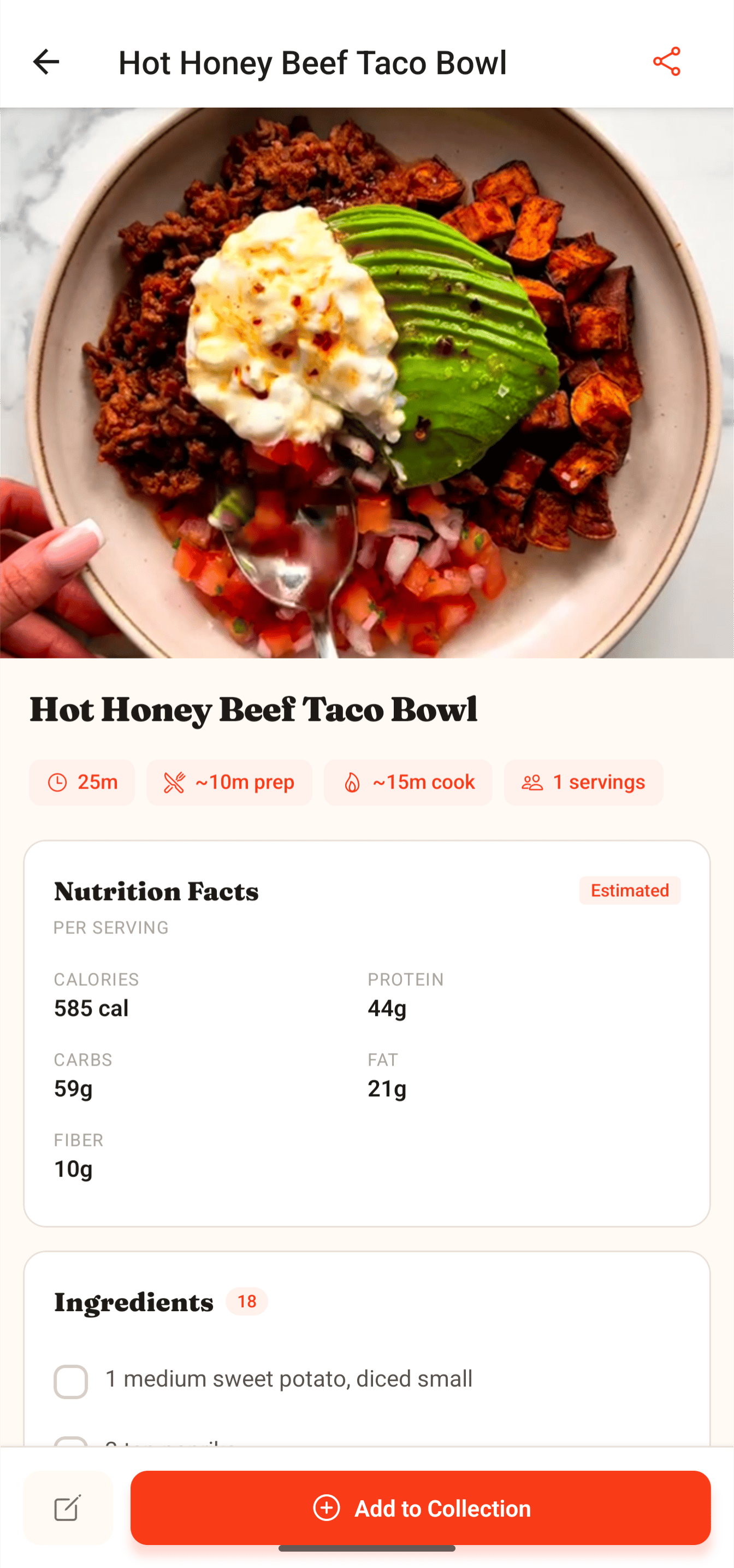 Zest app — paste a video URL and save the recipe
